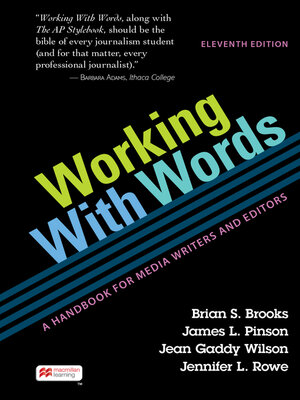 cover image of Working With Words